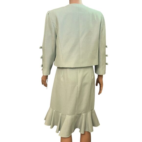 Preston And York Jacket And Dress Set 8 Bow Preppy Easter Wedding Guest Ruffle - Picture 5 of 10